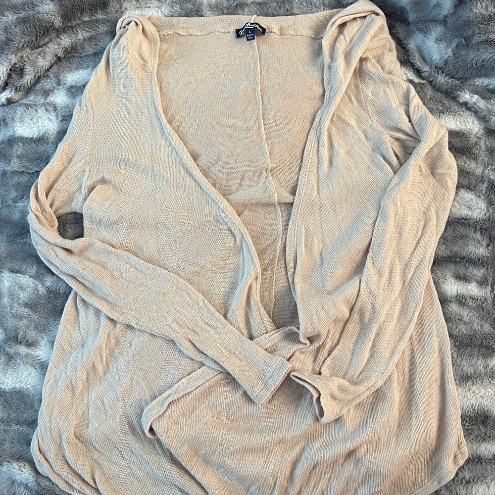 Women’s Lightweight High-Low Cardigan with Hood